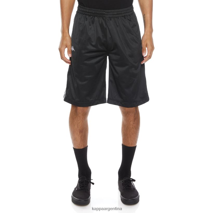 Kappa hombres pantalones cortos 222 banda Treadwellz negro blanco negro 2FJJXV269