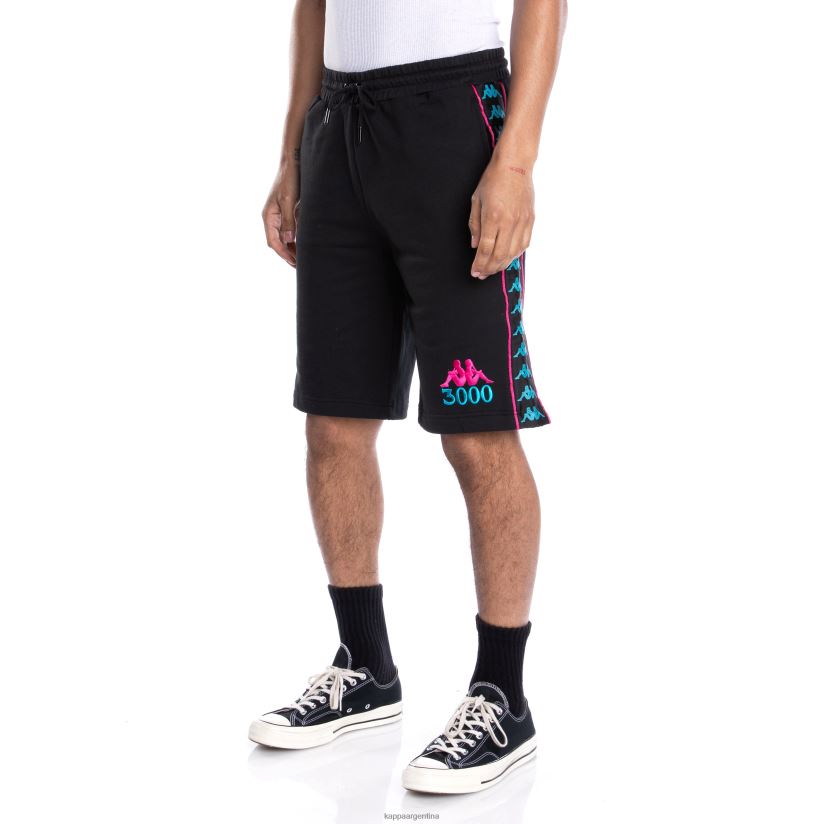 Kappa hombres pantalones cortos 222 banda gumball grifo negro 2FJJXV259