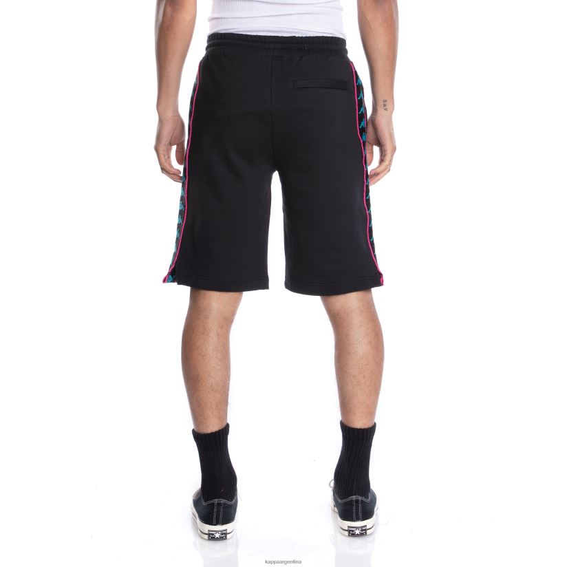 Kappa hombres pantalones cortos 222 banda gumball grifo negro 2FJJXV259