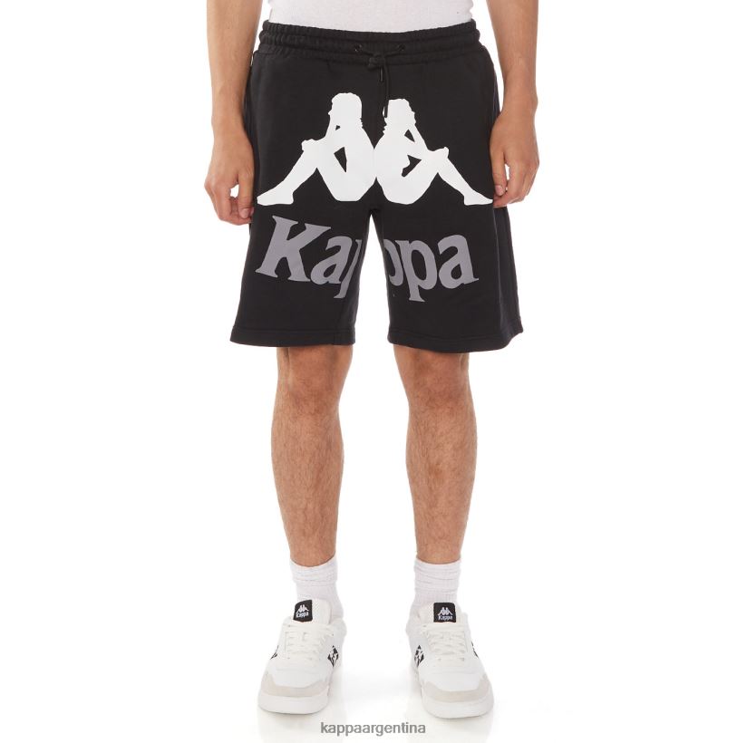 Kappa hombres pantalones cortos anjuan autenticos azabache negro 2FJJXV230