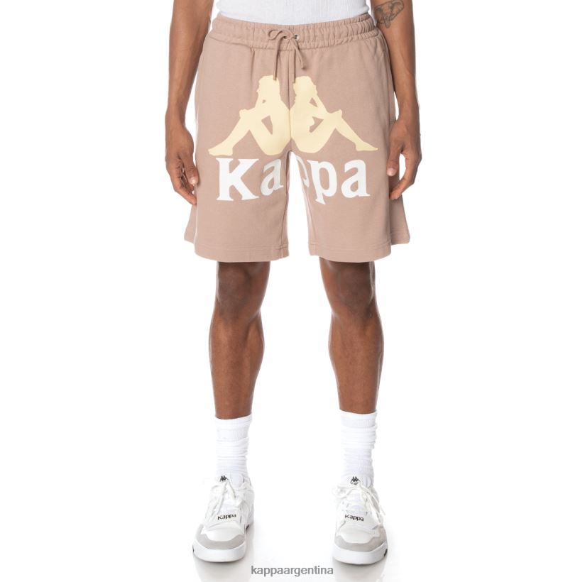 Kappa hombres pantalones cortos anjuan autenticos beige 2FJJXV252