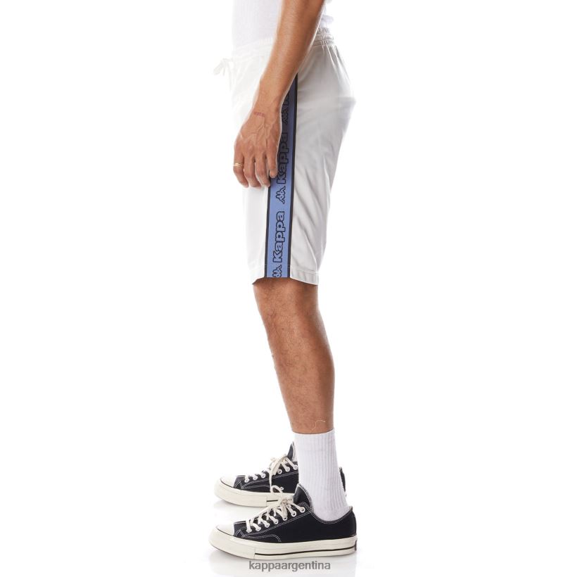 Kappa hombres pantalones cortos asved 2 con cinta con logo blanco azul 2FJJXV260