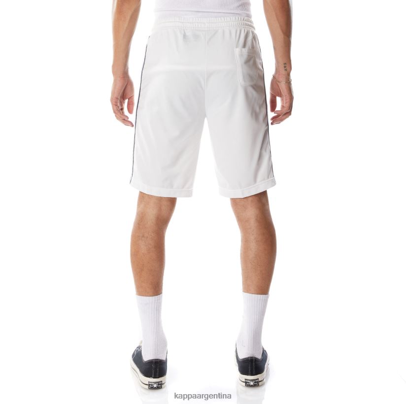 Kappa hombres pantalones cortos asved 2 con cinta con logo blanco azul 2FJJXV260