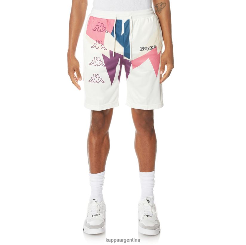 Kappa hombres pantalones cortos con logo blanco 2FJJXV257