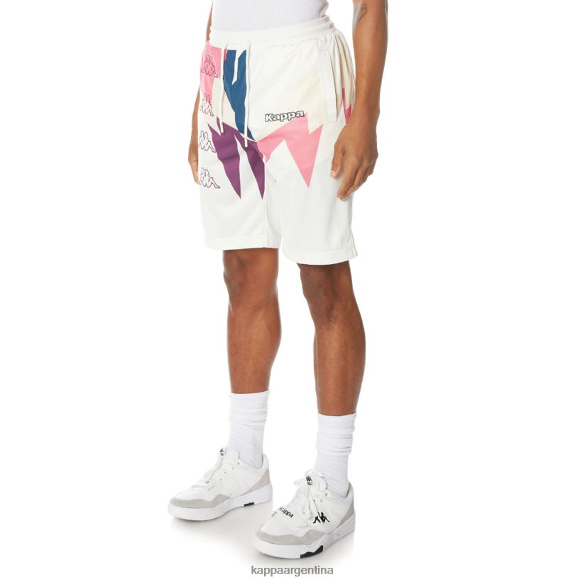 Kappa hombres pantalones cortos con logo blanco 2FJJXV257