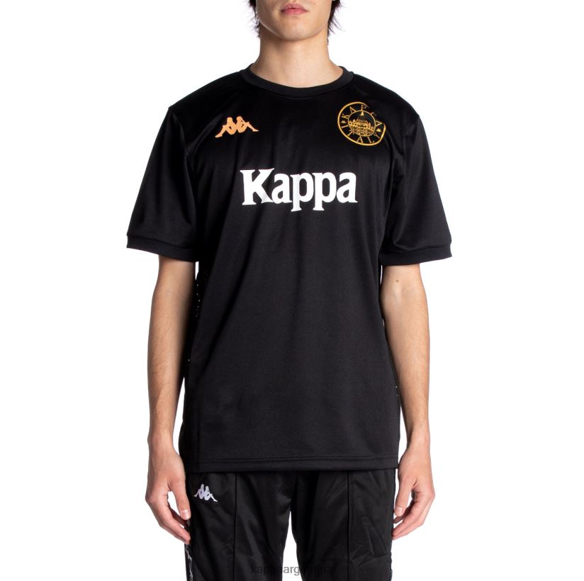 Kappa hombres auténtica camiseta de arnold azabache negro 2FJJXV211