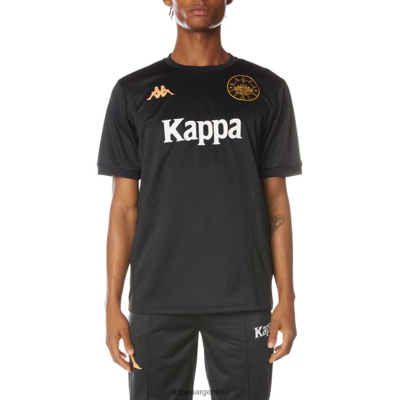 Kappa hombres auténtica camiseta de arnold negro azabache 2FJJXV213