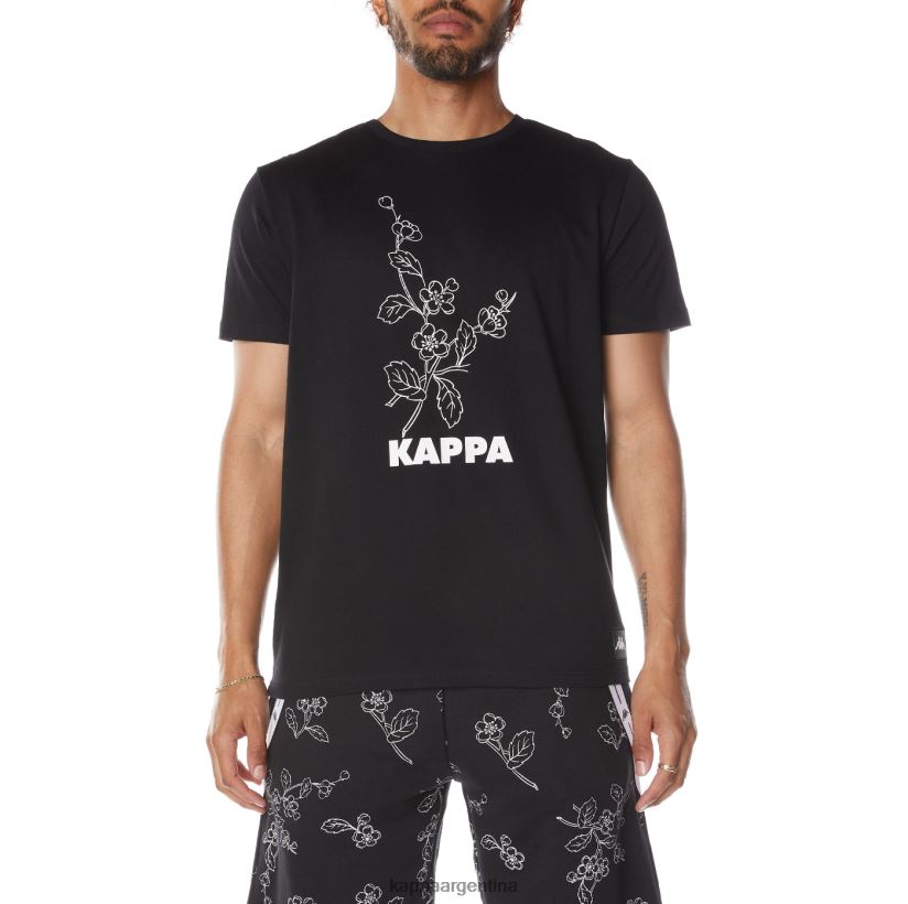 Kappa hombres auténtica camiseta de vitriolo japonés humo negro 2FJJXV172