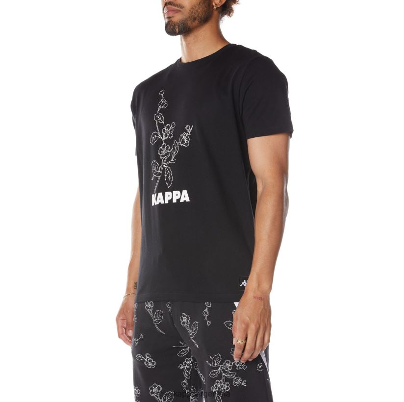 Kappa hombres auténtica camiseta de vitriolo japonés humo negro 2FJJXV172