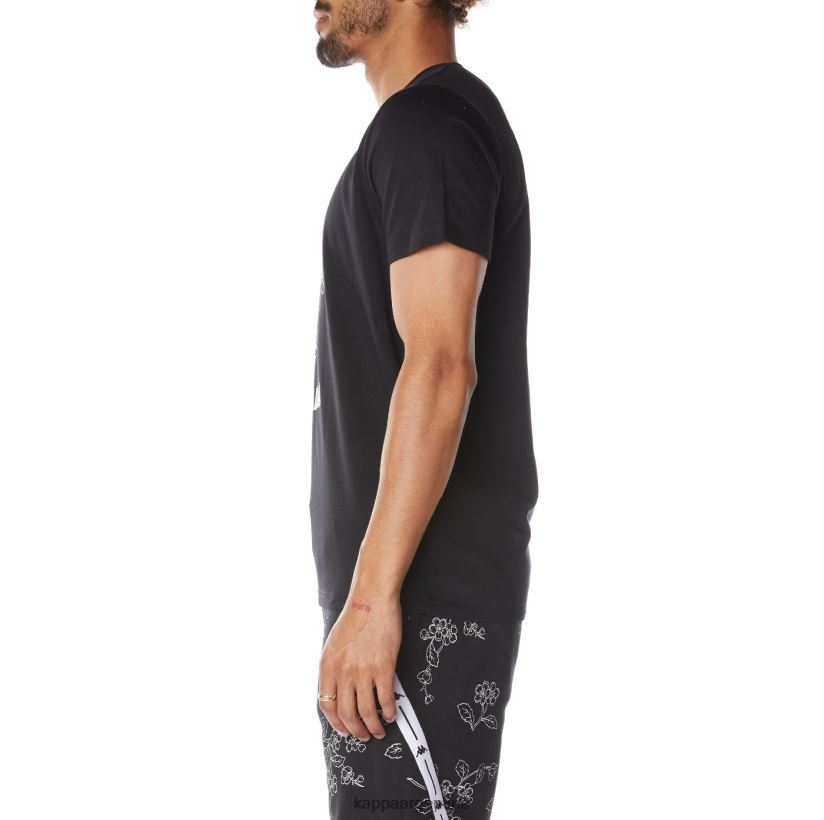 Kappa hombres auténtica camiseta de vitriolo japonés humo negro 2FJJXV172
