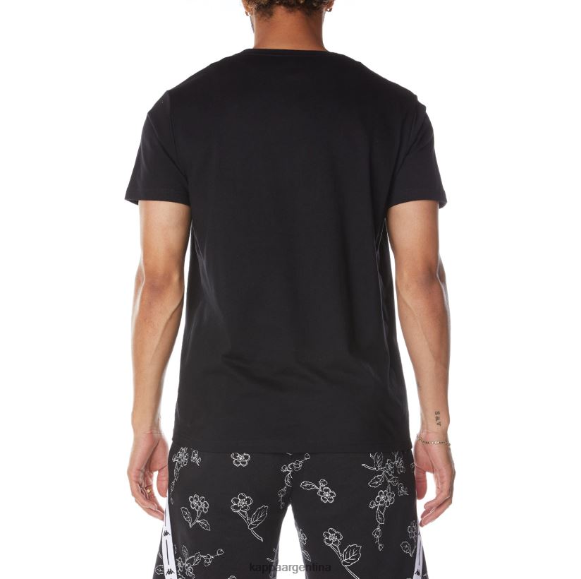 Kappa hombres auténtica camiseta de vitriolo japonés humo negro 2FJJXV172