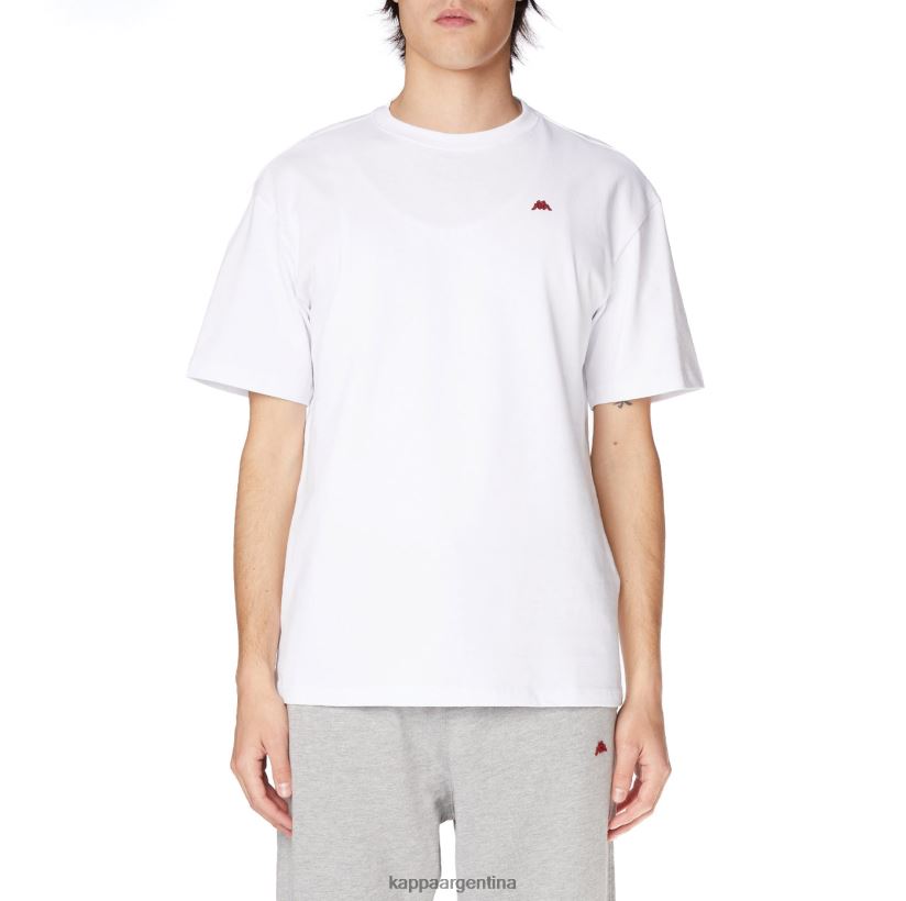 Kappa hombres bata giovani darphis camiseta blanco 2FJJXV201