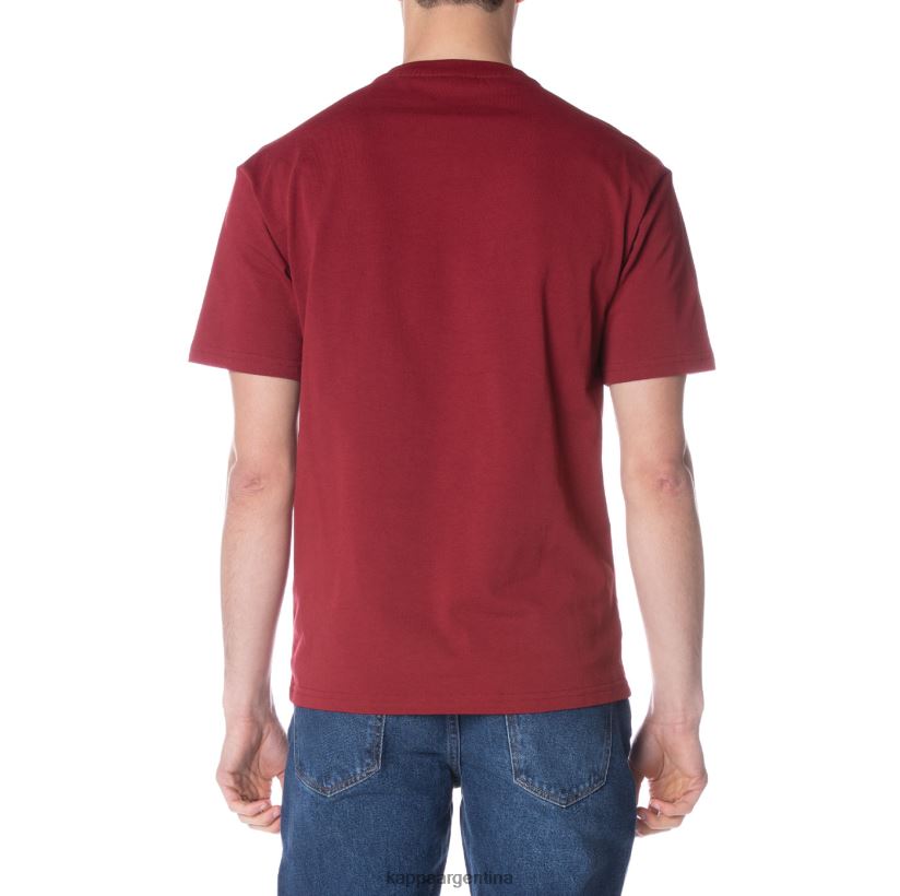 Kappa hombres bata giovani darphis camiseta borgoña 2FJJXV150