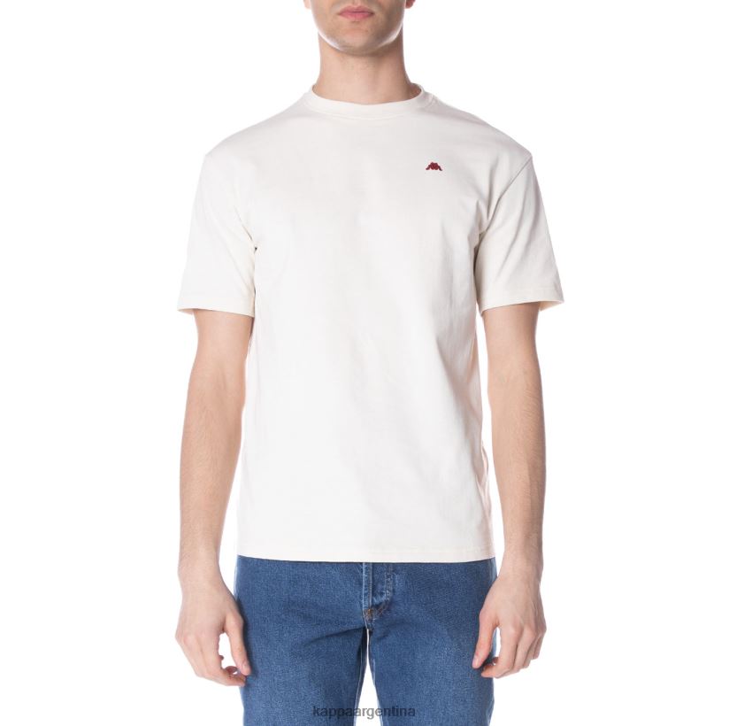 Kappa hombres bata giovani darphis camiseta crema 2FJJXV151