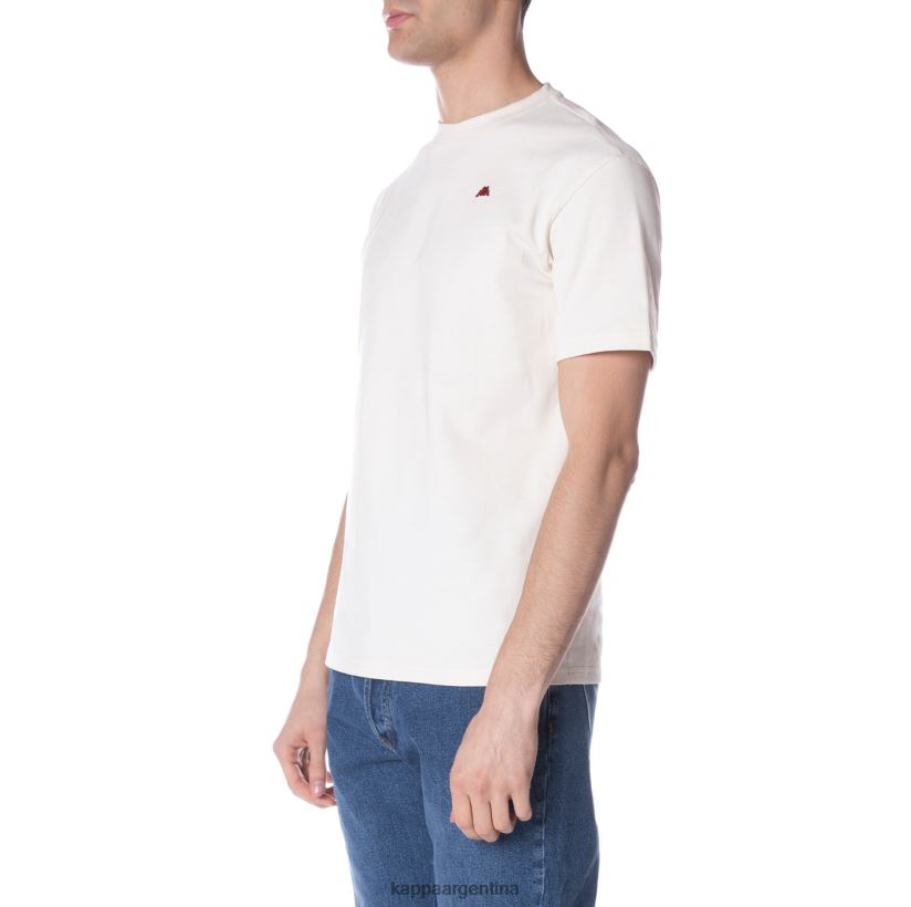Kappa hombres bata giovani darphis camiseta crema 2FJJXV151