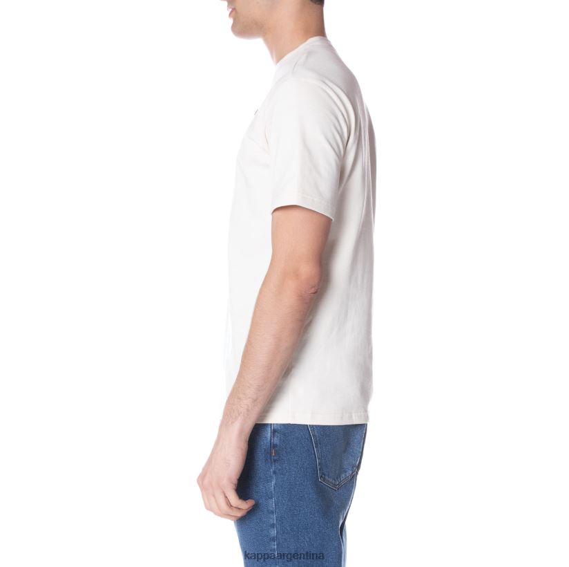 Kappa hombres bata giovani darphis camiseta crema 2FJJXV151