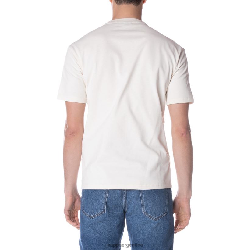 Kappa hombres bata giovani darphis camiseta crema 2FJJXV151