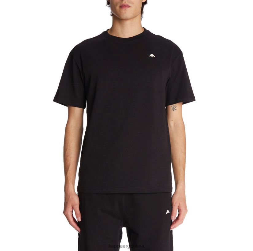 Kappa hombres bata giovani darphis camiseta negro 2FJJXV152