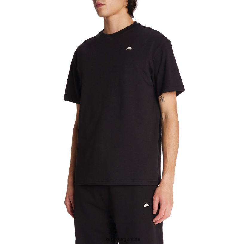 Kappa hombres bata giovani darphis camiseta negro 2FJJXV152