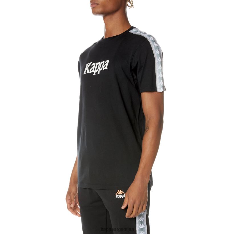 Kappa hombres camiseta 222 banda dabst negro azabache 2FJJXV158