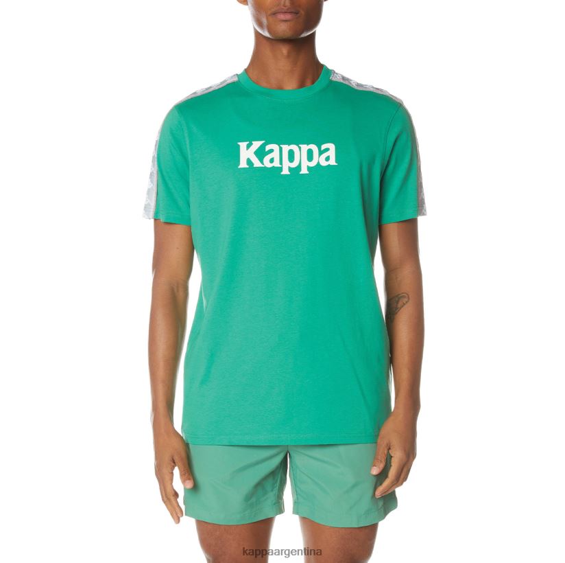 Kappa hombres camiseta 222 banda dabst verde 2FJJXV146