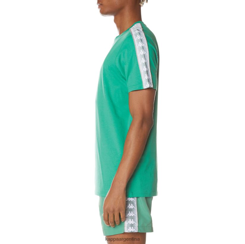 Kappa hombres camiseta 222 banda dabst verde 2FJJXV146