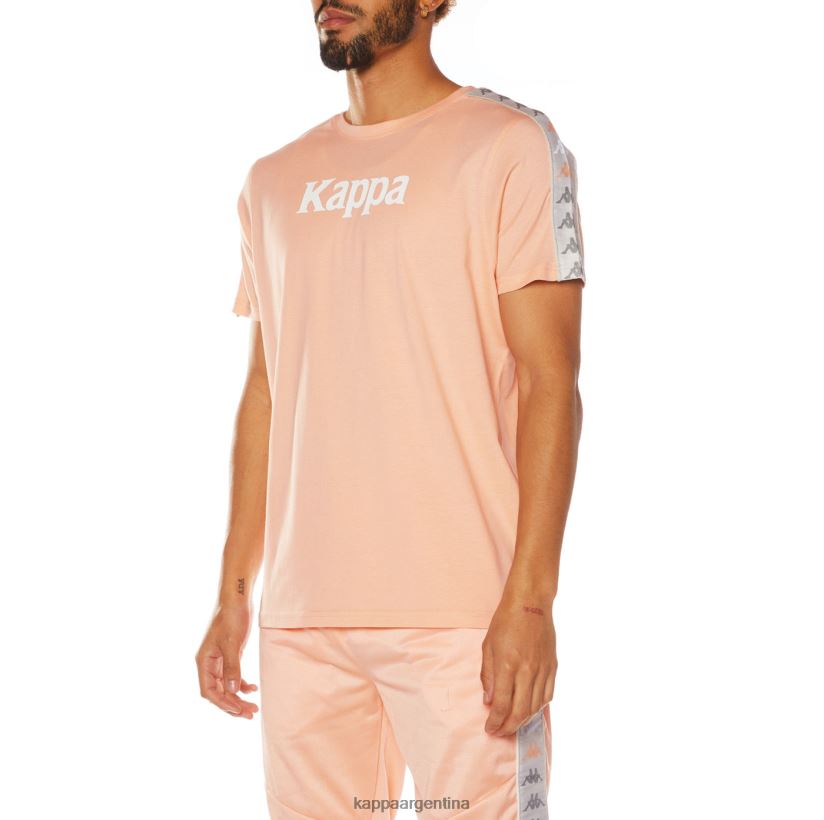 Kappa hombres camiseta 222 banda deto 2 durazno 2FJJXV175
