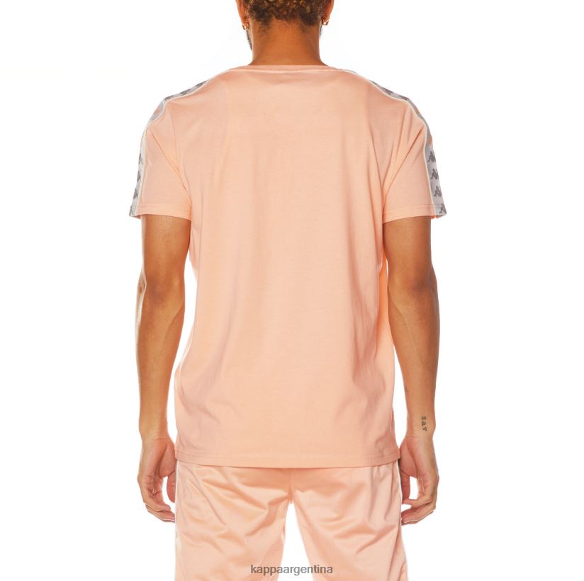 Kappa hombres camiseta 222 banda deto 2 durazno 2FJJXV175