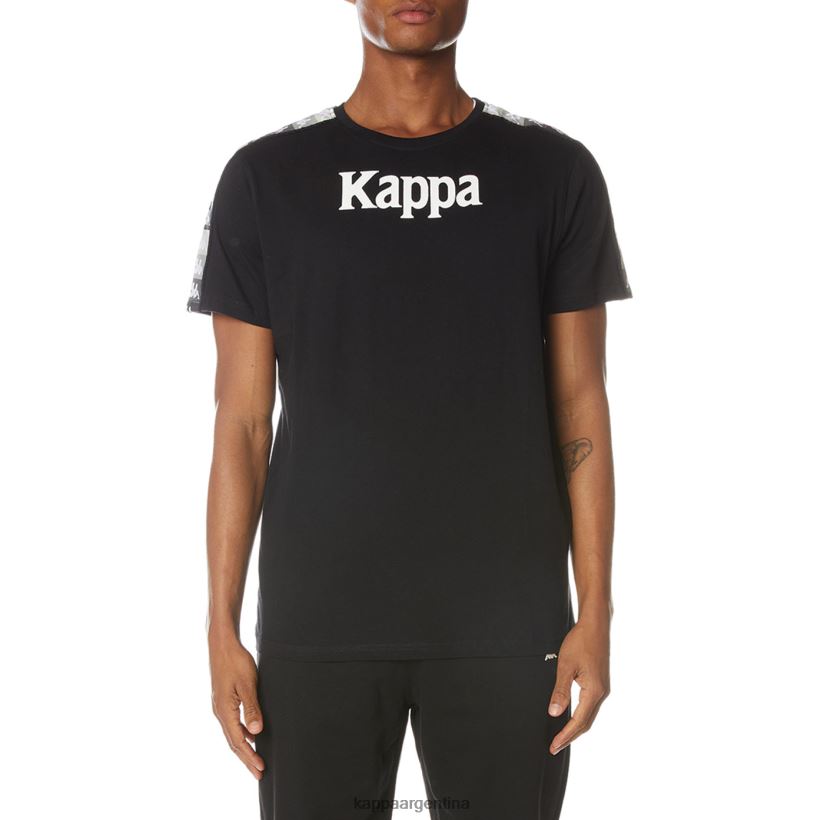 Kappa hombres camiseta artemisa auténtica azabache negro 2FJJXV125