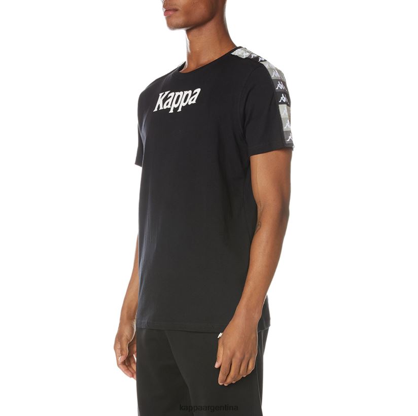 Kappa hombres camiseta artemisa auténtica azabache negro 2FJJXV125