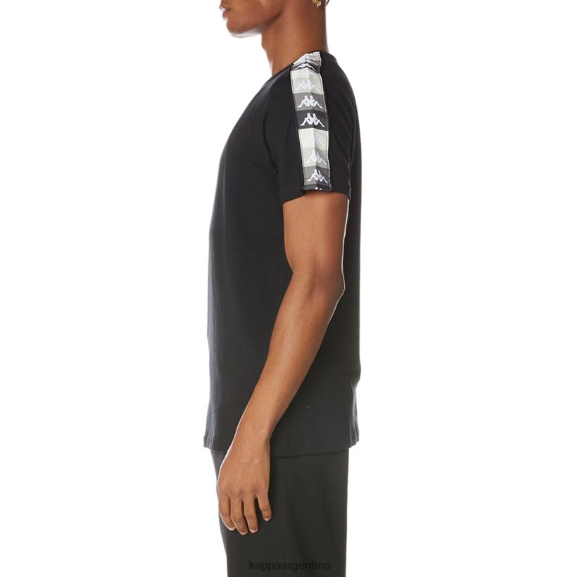 Kappa hombres camiseta artemisa auténtica azabache negro 2FJJXV125