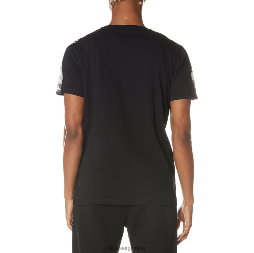 Kappa hombres camiseta artemisa auténtica azabache negro 2FJJXV125