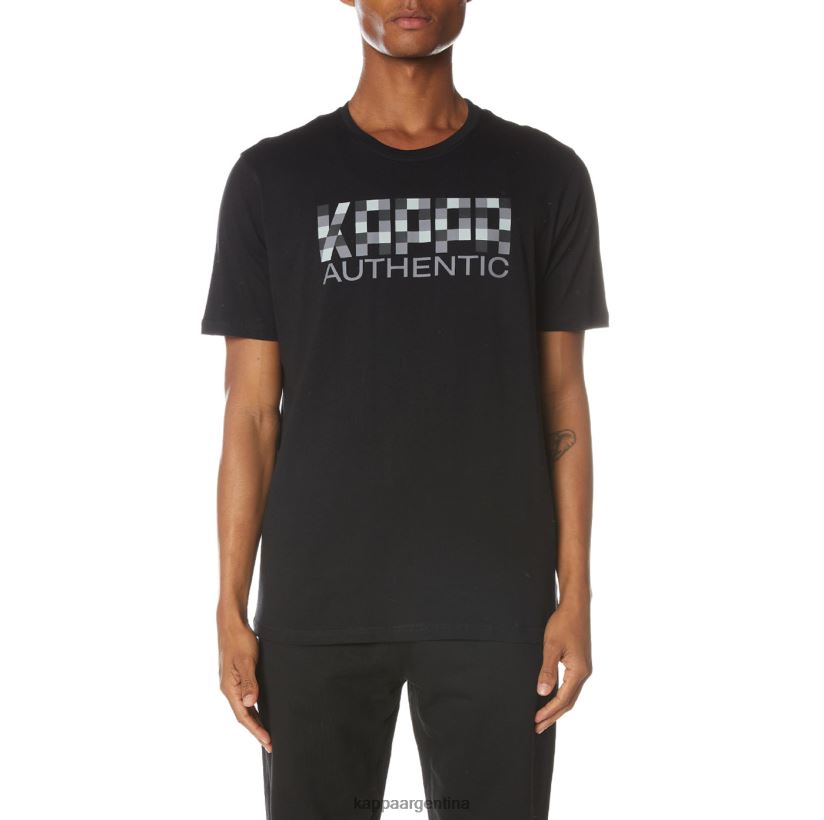 Kappa hombres camiseta autentica del rio azabache negro 2FJJXV133