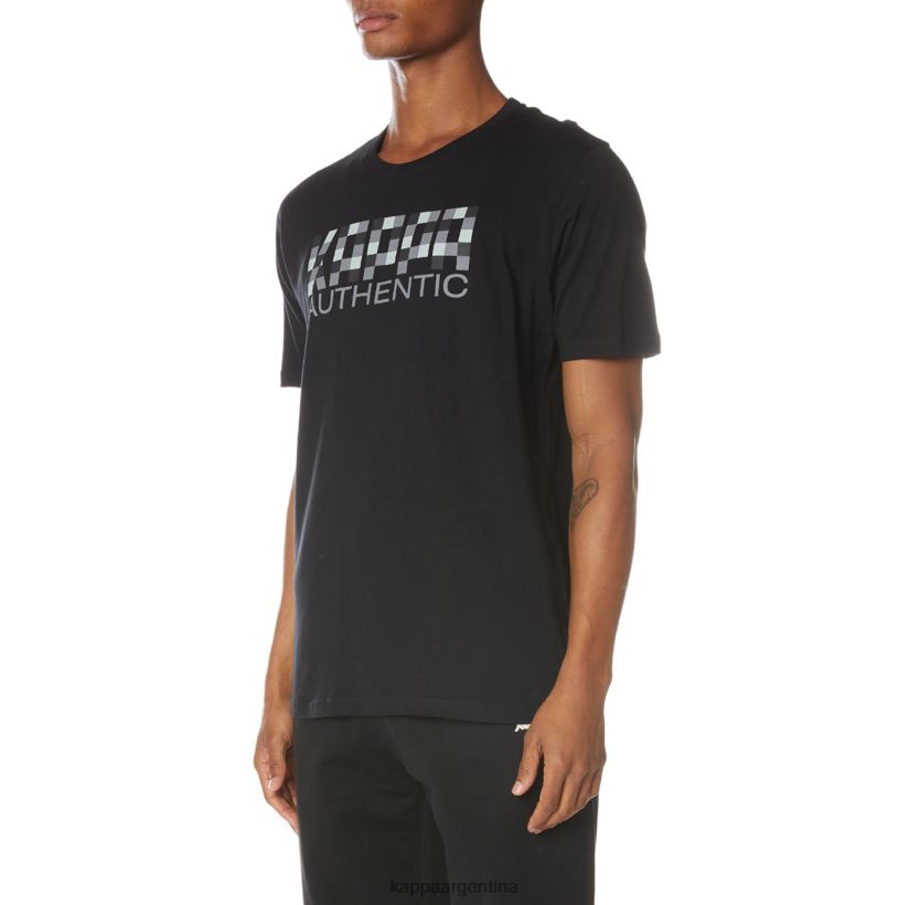 Kappa hombres camiseta autentica del rio azabache negro 2FJJXV133