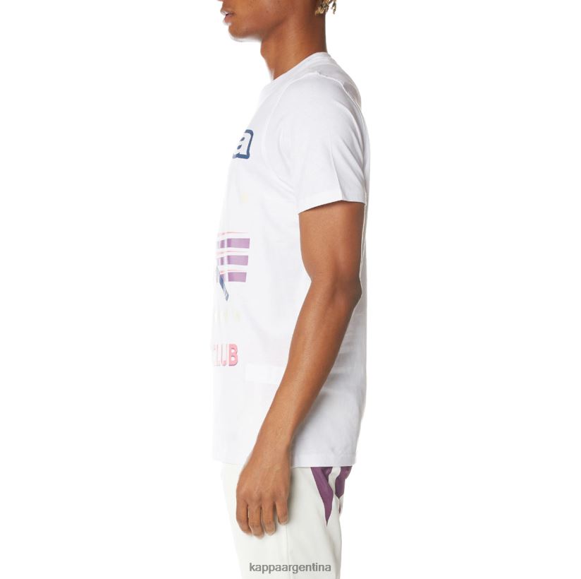 Kappa hombres camiseta con logo blanco 2FJJXV169