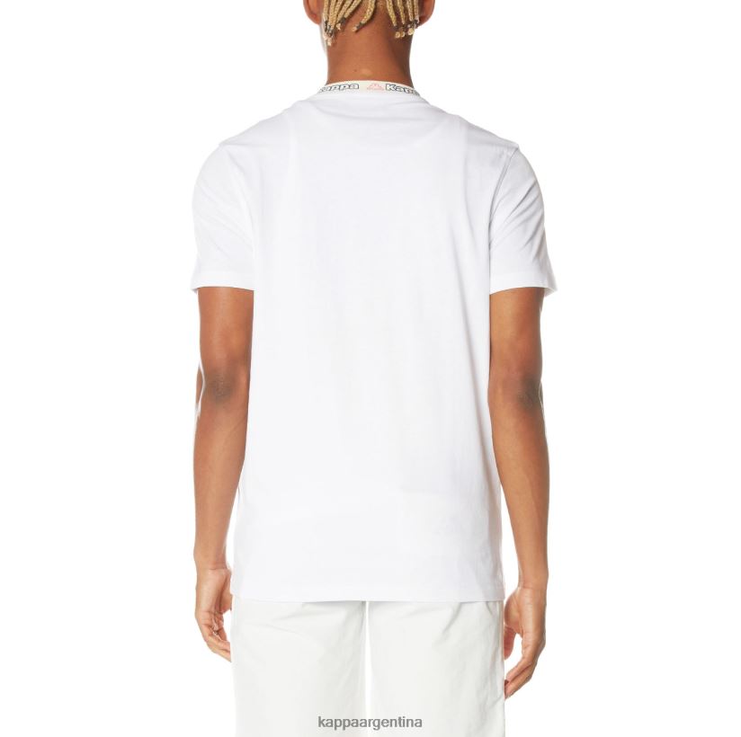 Kappa hombres camiseta con logo blanco 2FJJXV205