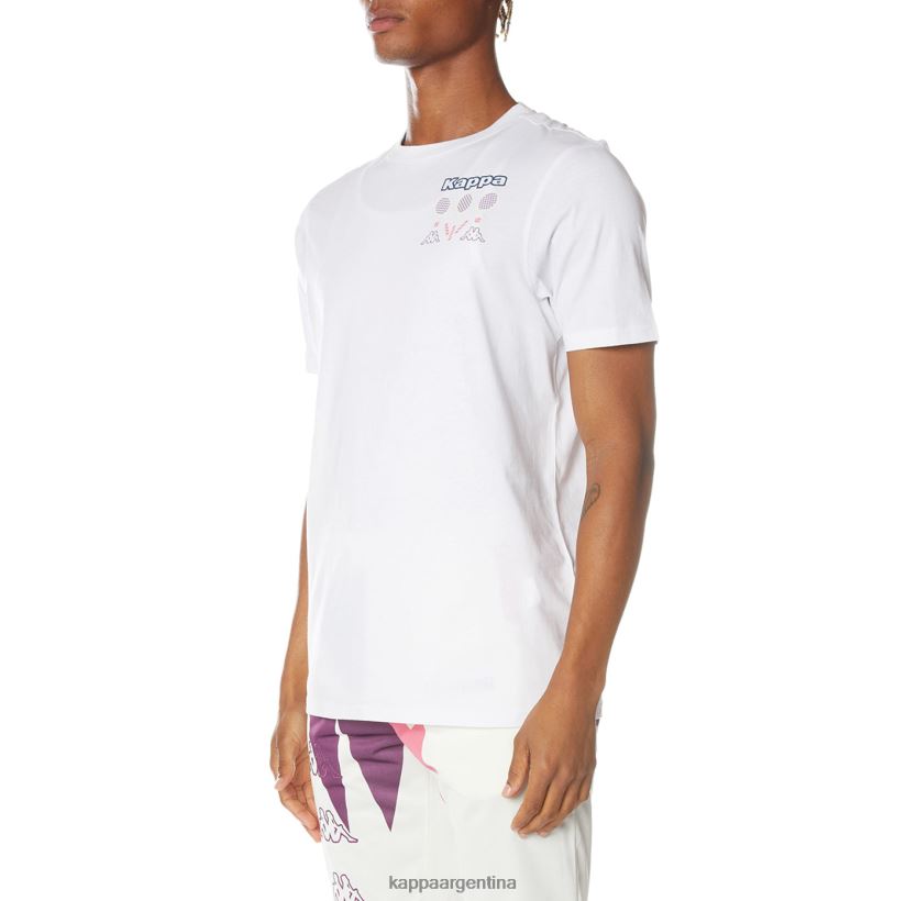 Kappa hombres camiseta con logo de mari blanco 2FJJXV170