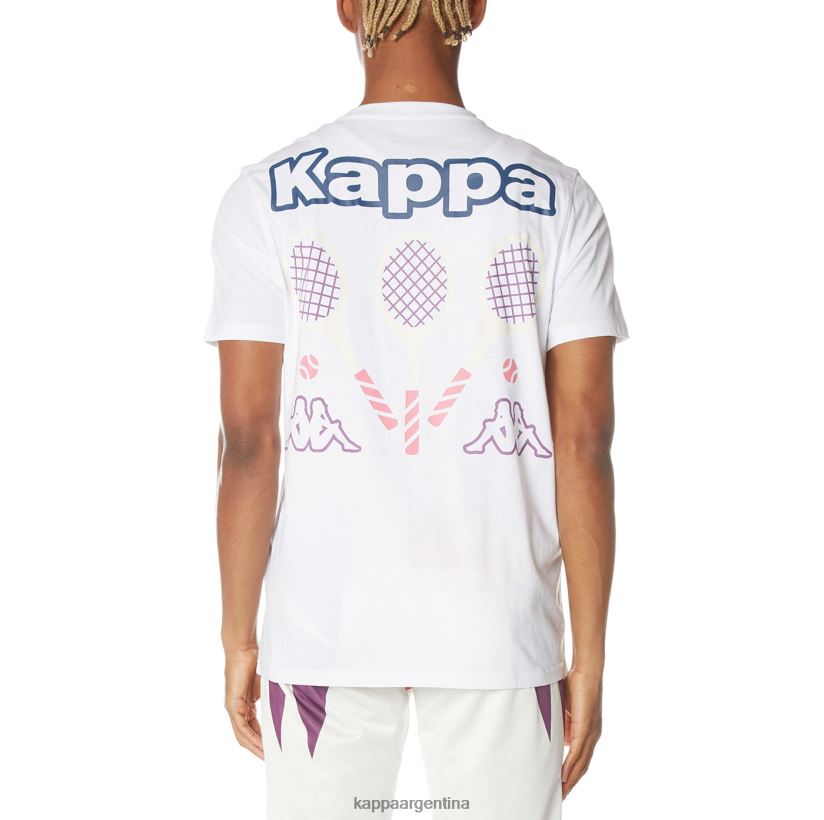 Kappa hombres camiseta con logo de mari blanco 2FJJXV170