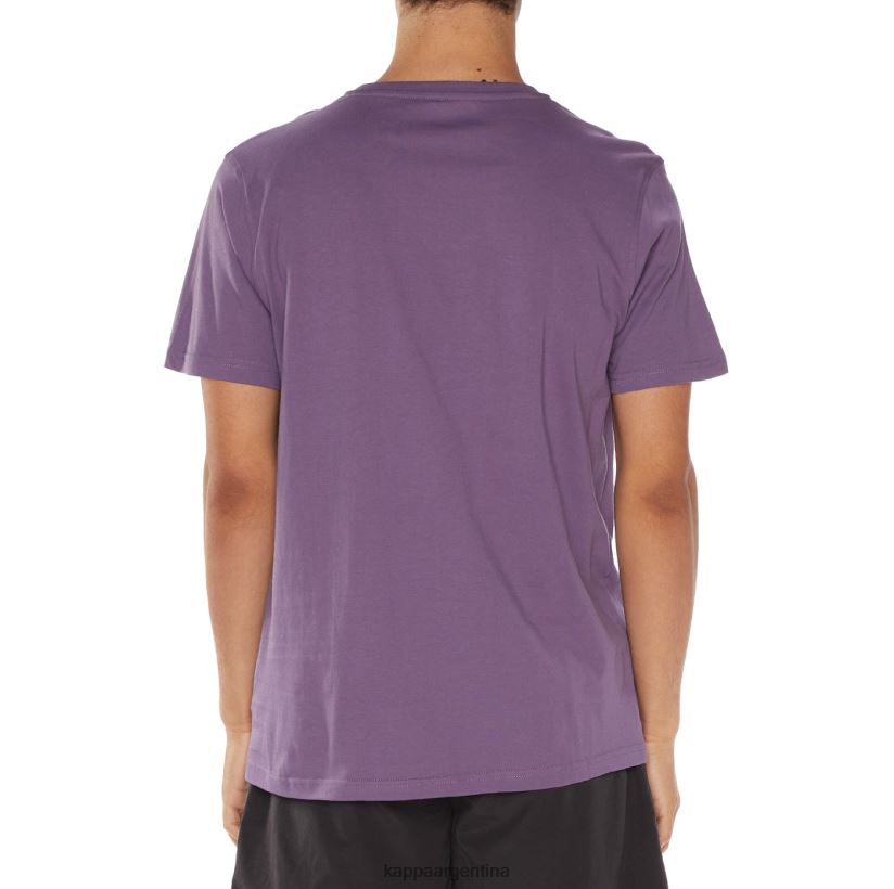 Kappa hombres camiseta con logo de ostesso Violeta 2FJJXV122