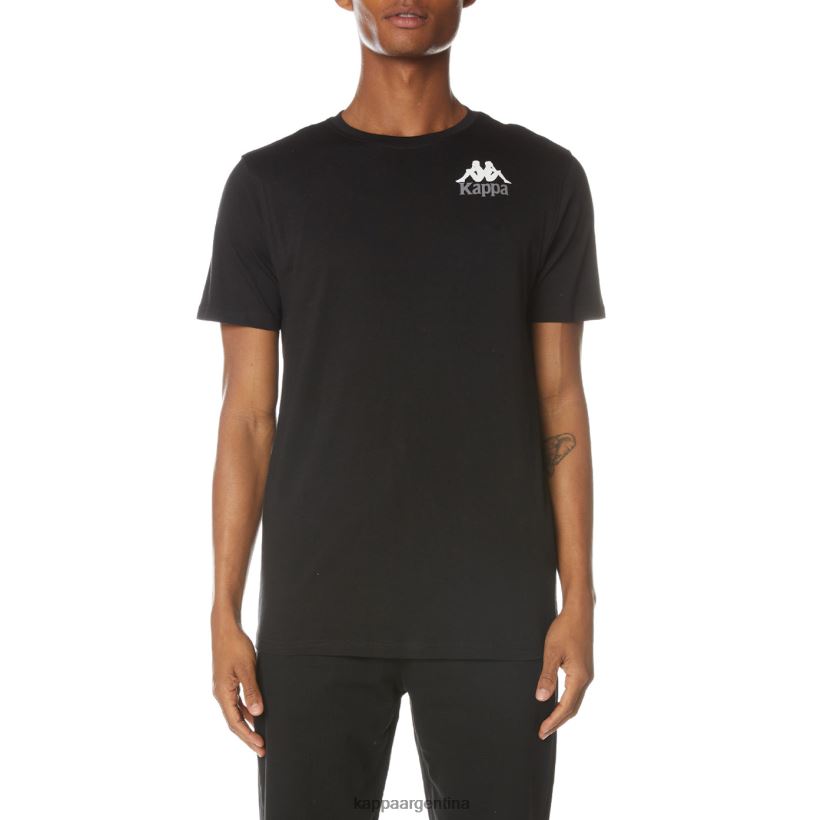 Kappa hombres camiseta de auténticos capaces azabache negro 2FJJXV129