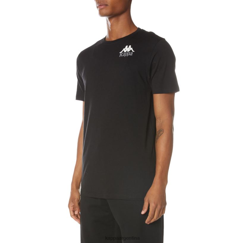 Kappa hombres camiseta de auténticos capaces azabache negro 2FJJXV129