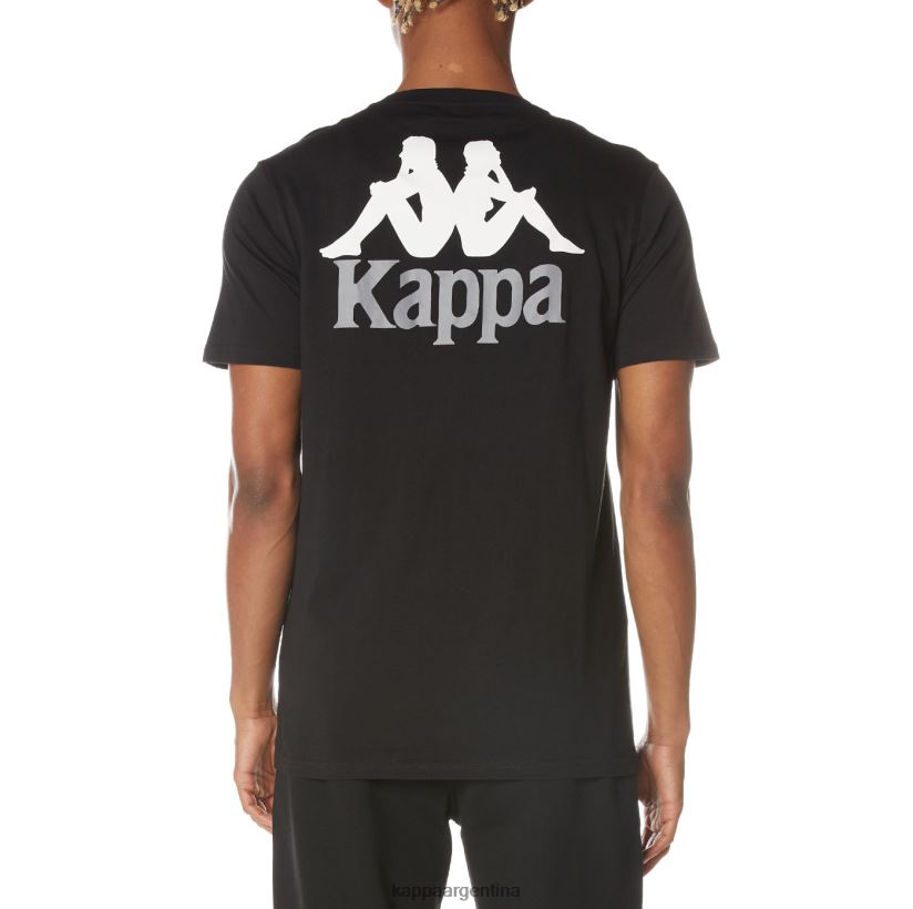 Kappa hombres camiseta de auténticos capaces azabache negro 2FJJXV129