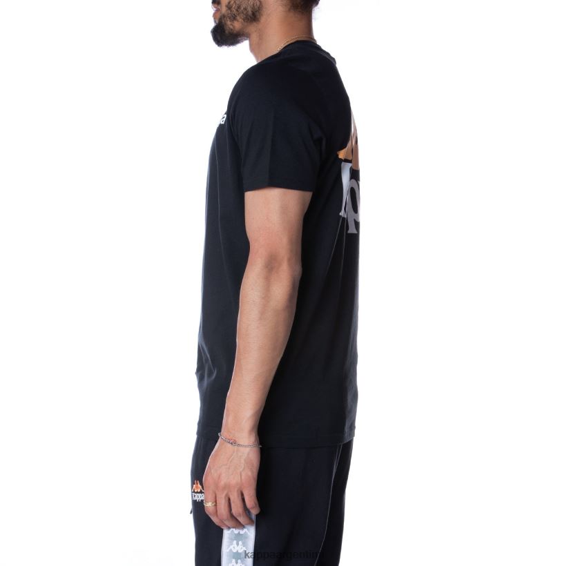 Kappa hombres camiseta de auténticos capaces negro azabache 2FJJXV165