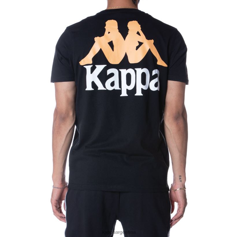 Kappa hombres camiseta de auténticos capaces negro azabache 2FJJXV165