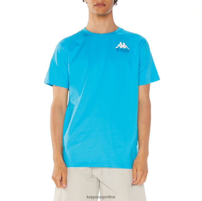 Kappa hombres camiseta de auténticos capaces turquesa 2FJJXV130
