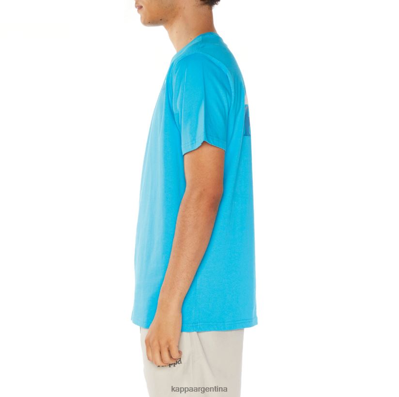 Kappa hombres camiseta de auténticos capaces turquesa 2FJJXV130