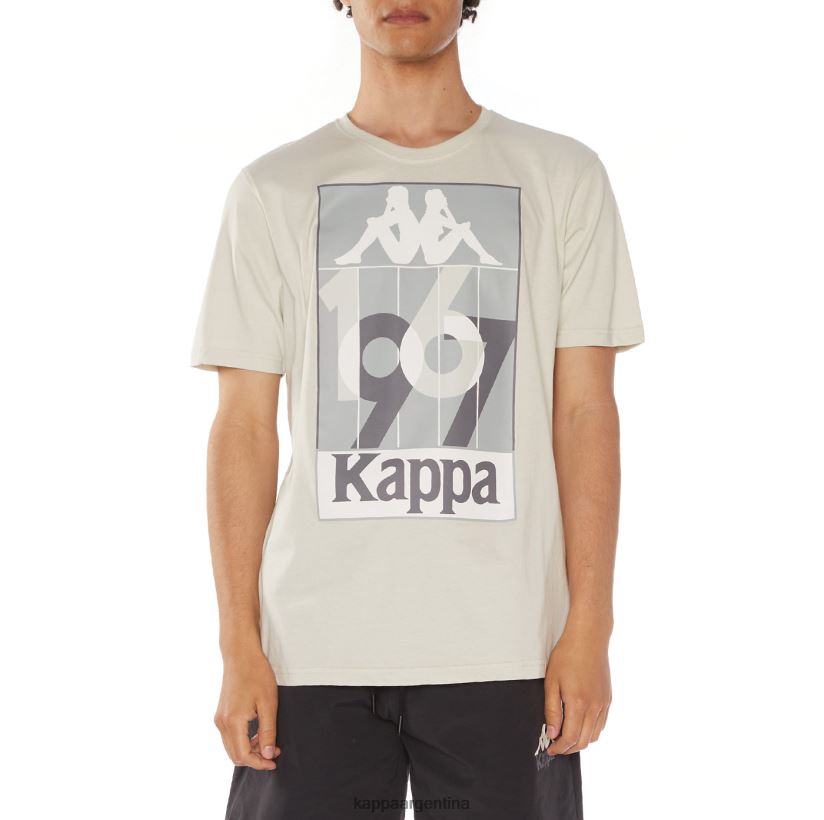 Kappa hombres camiseta de quinn gris 2FJJXV140