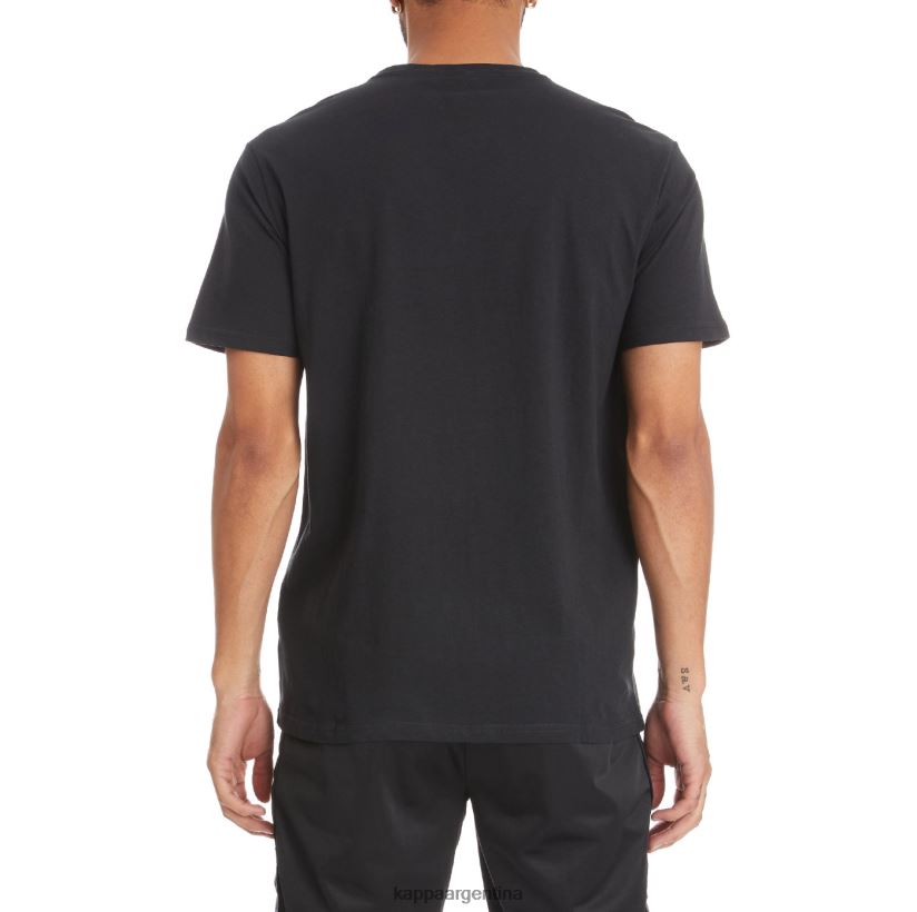 Kappa hombres camiseta estessi autentica blanco negro 2FJJXV189