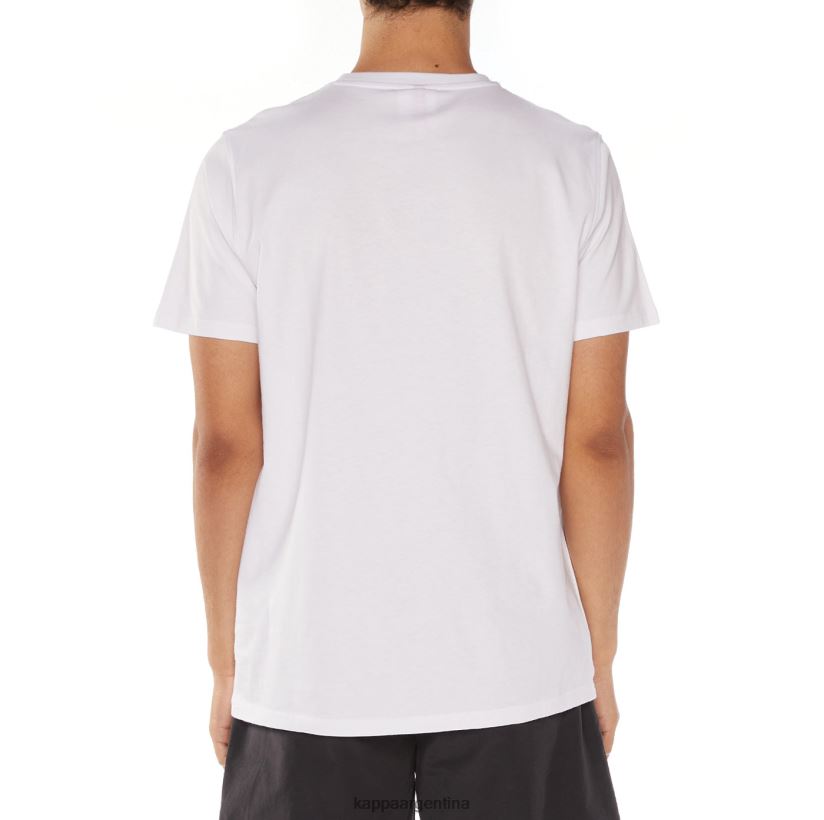 Kappa hombres camiseta estessi autentica blanco negro 2FJJXV191