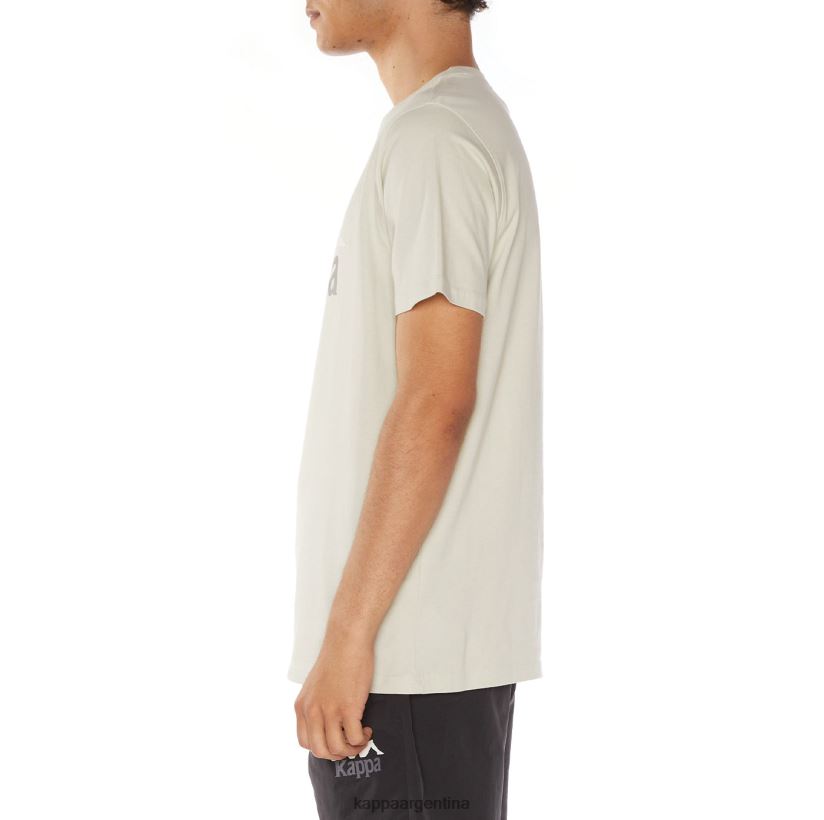 Kappa hombres camiseta estessi autentica gris blanco 2FJJXV127